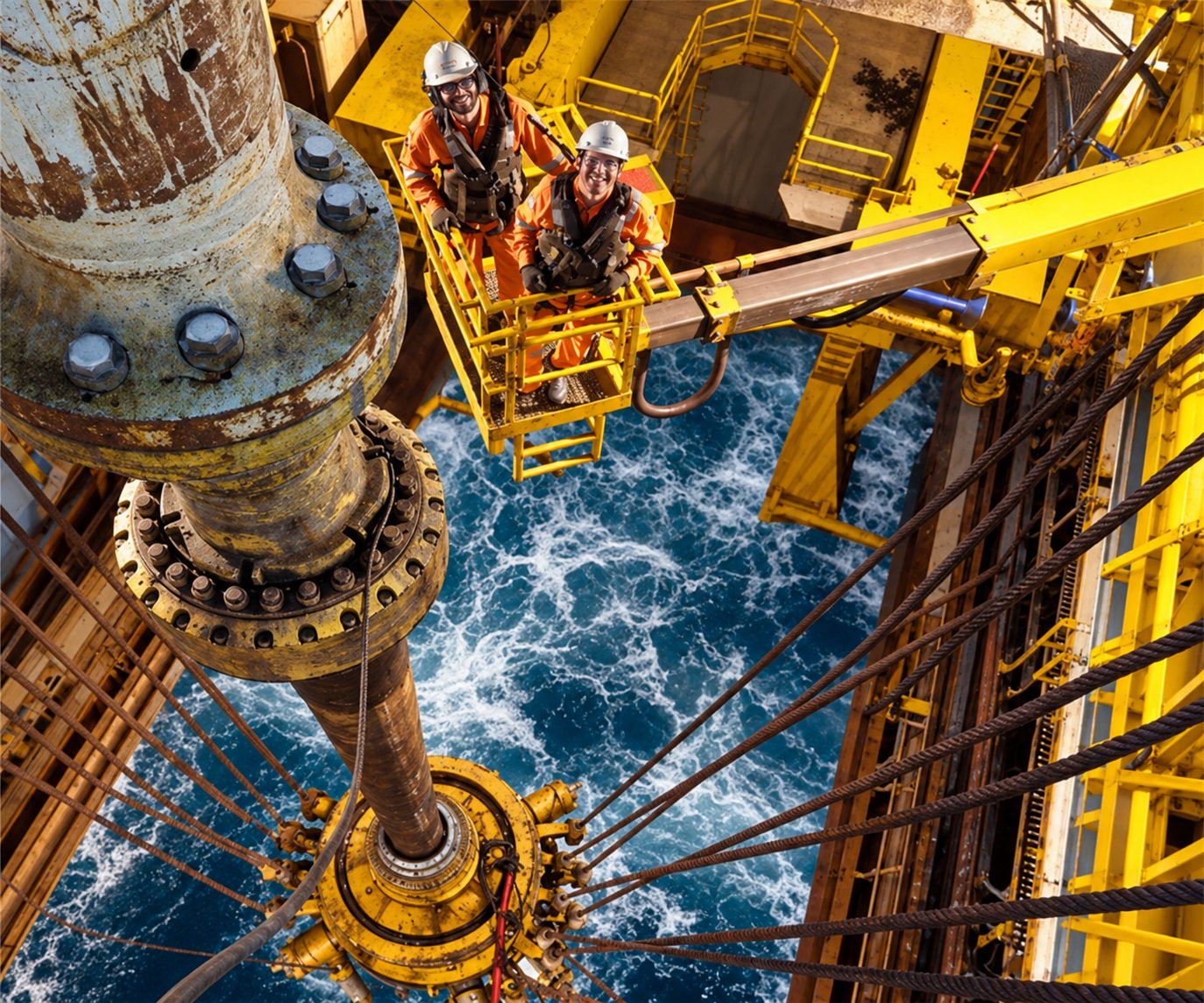 Agua producida: planta de tratamiento de agua en una instalación petrolera
