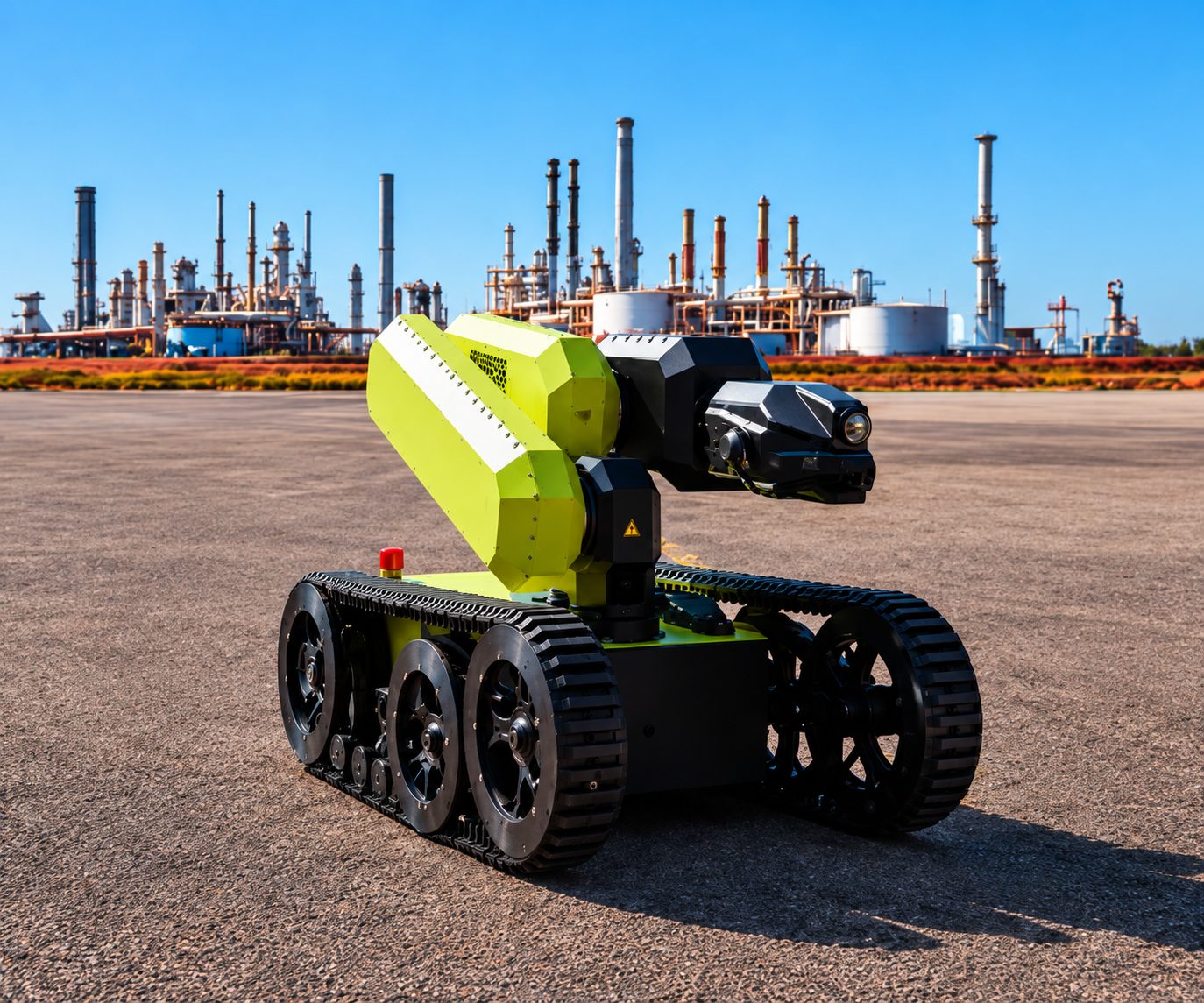robots de inspección industrial, robótica en petróleo y gas, inspección en zonas peligrosas, seguridad industrial, ADNOC, ExRobotics, automatización industrial, mantenimiento predictivo